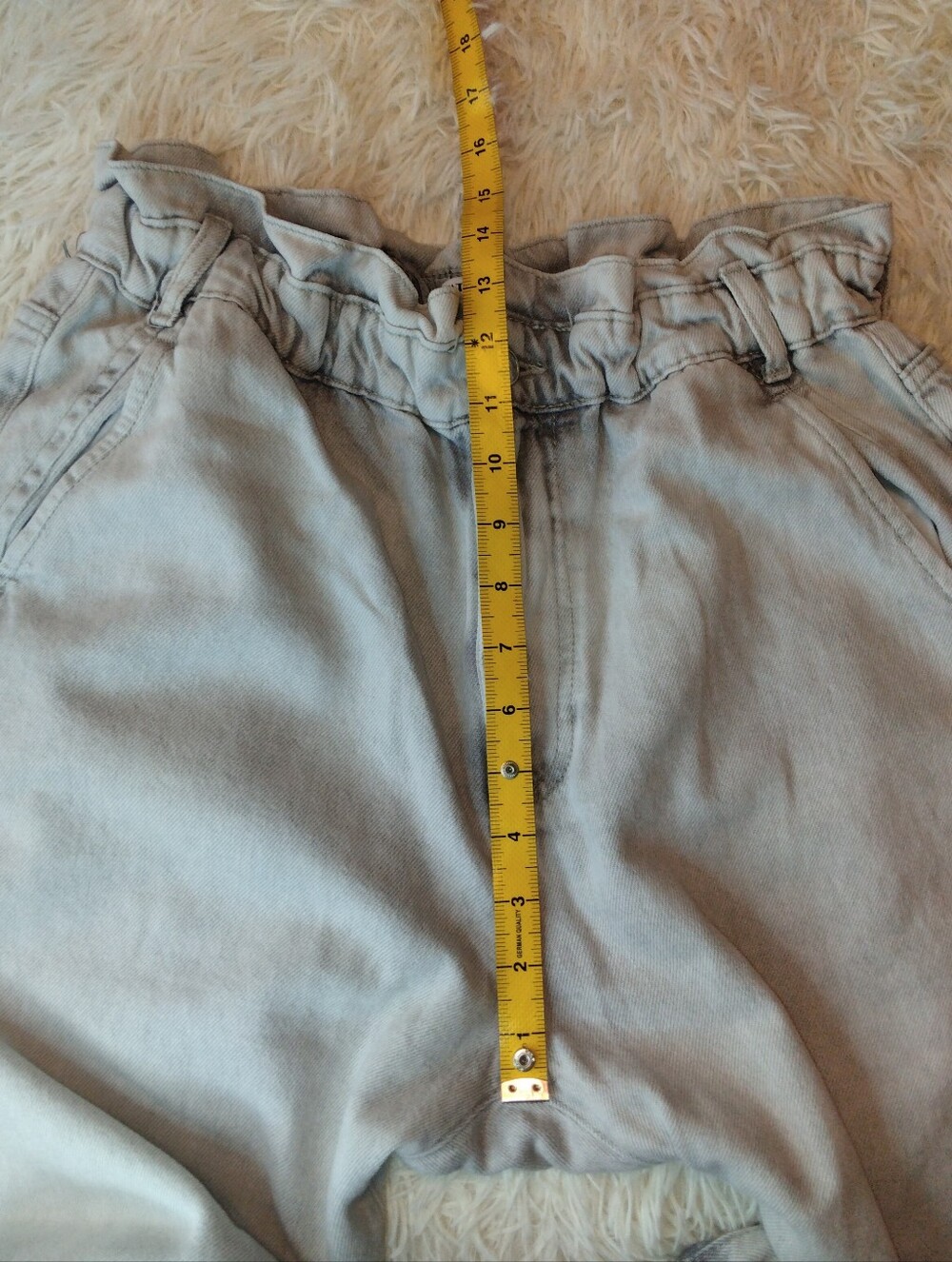 Zara Baggy Paper-bag Jeans Size 10 - Picture 12 of 13